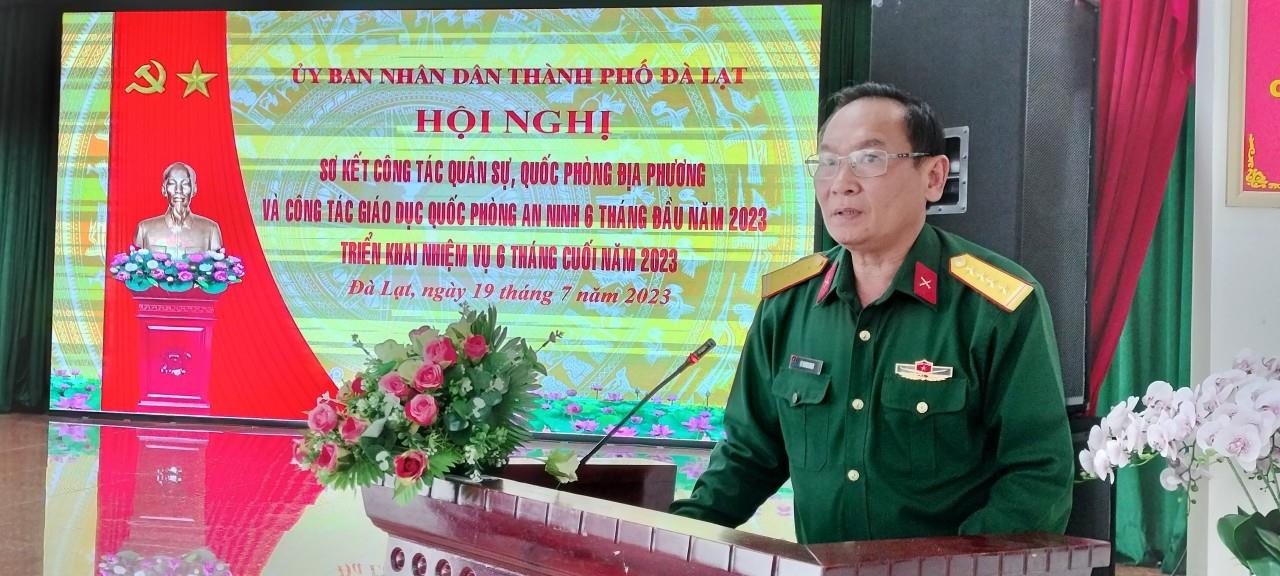 Đại tá Vy Thanh Minh - Phó Chỉ huy trưởng, Tham mưu trưởng Bộ Chỉ huy quân sự tỉnh Lâm Đồng