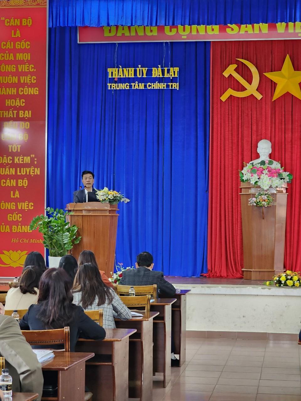 Đồng chí Nguyễn Văn Thu - Trưởng phòng xây dựng chính quyền, Sở Nội vụ Tỉnh Lâm Đồng